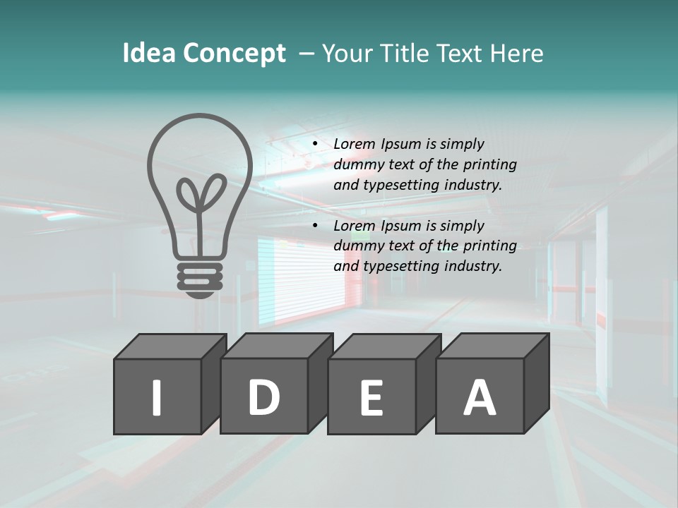 View Ceiling Metal PowerPoint Template