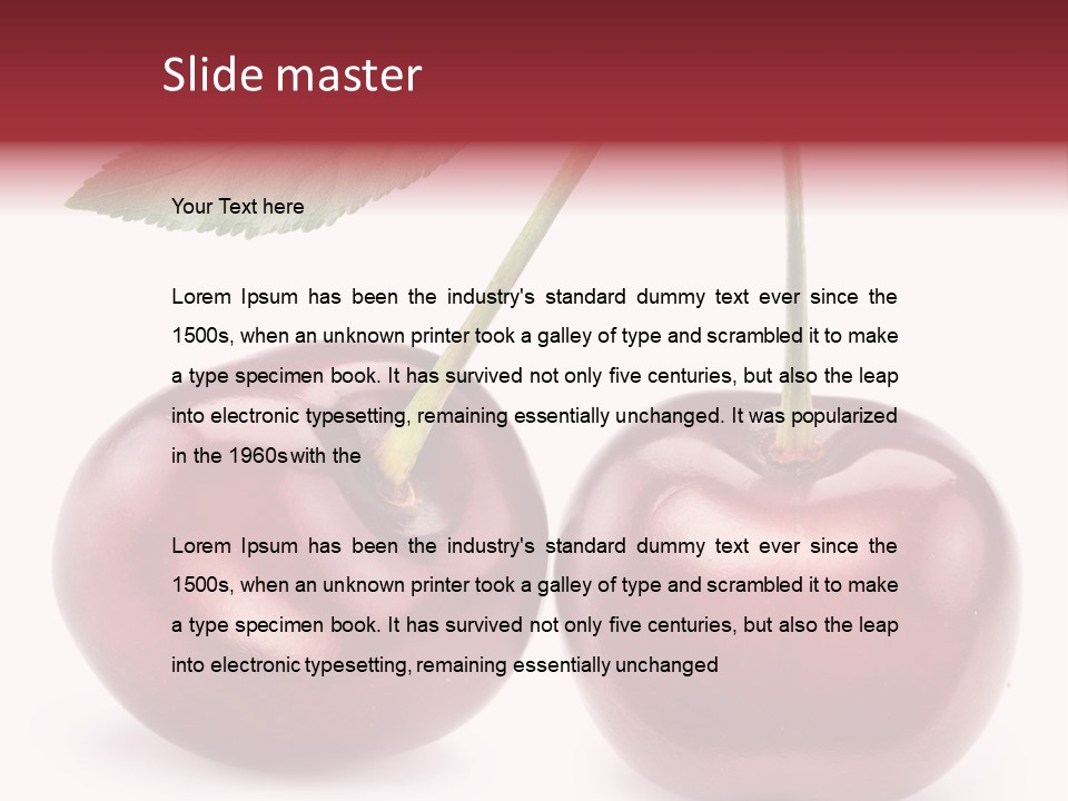 Isolated Delicious Freshness PowerPoint Template