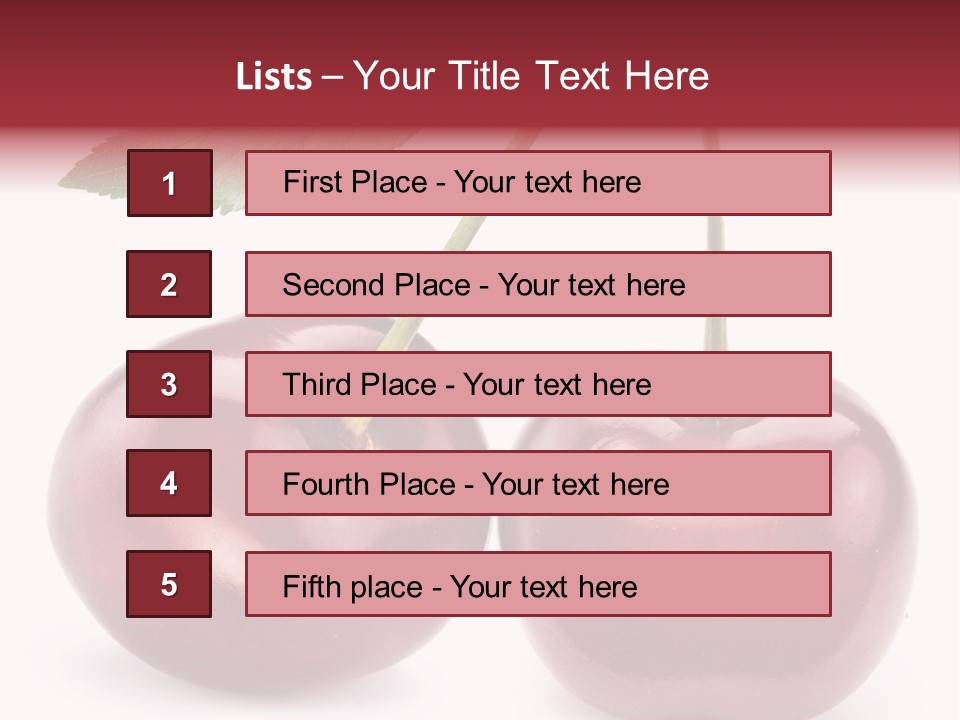 Isolated Delicious Freshness PowerPoint Template
