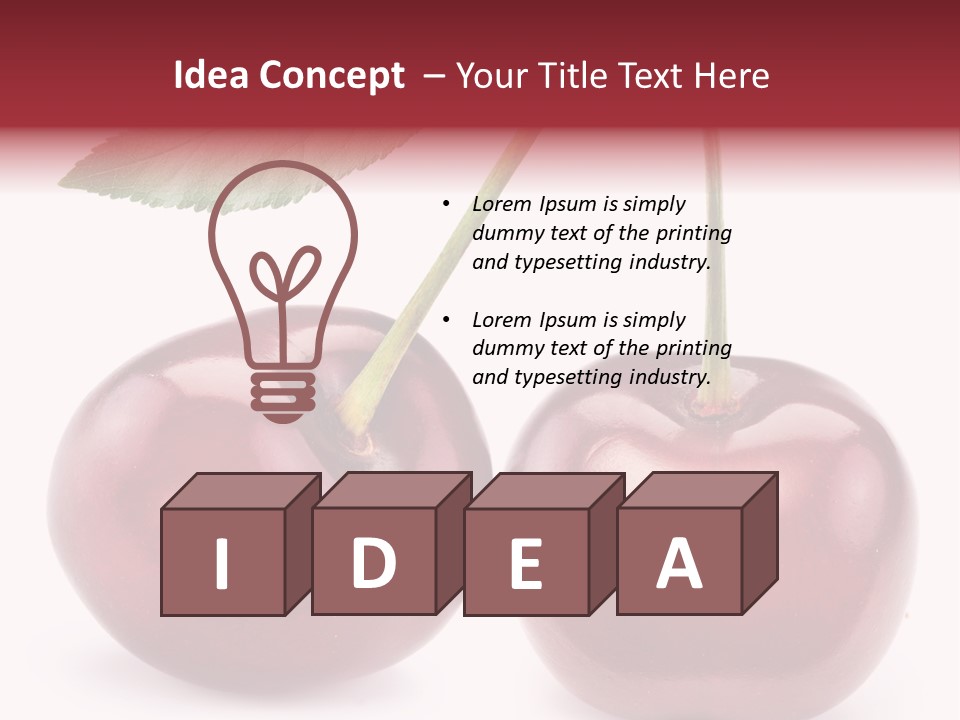 Isolated Delicious Freshness PowerPoint Template