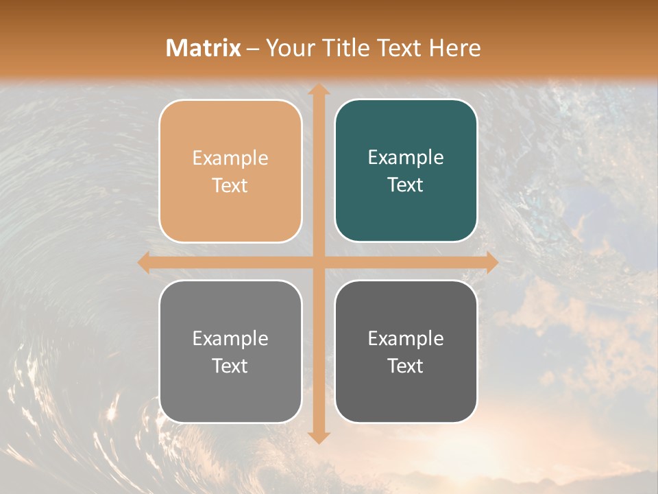 Horizontal Strength Power PowerPoint Template