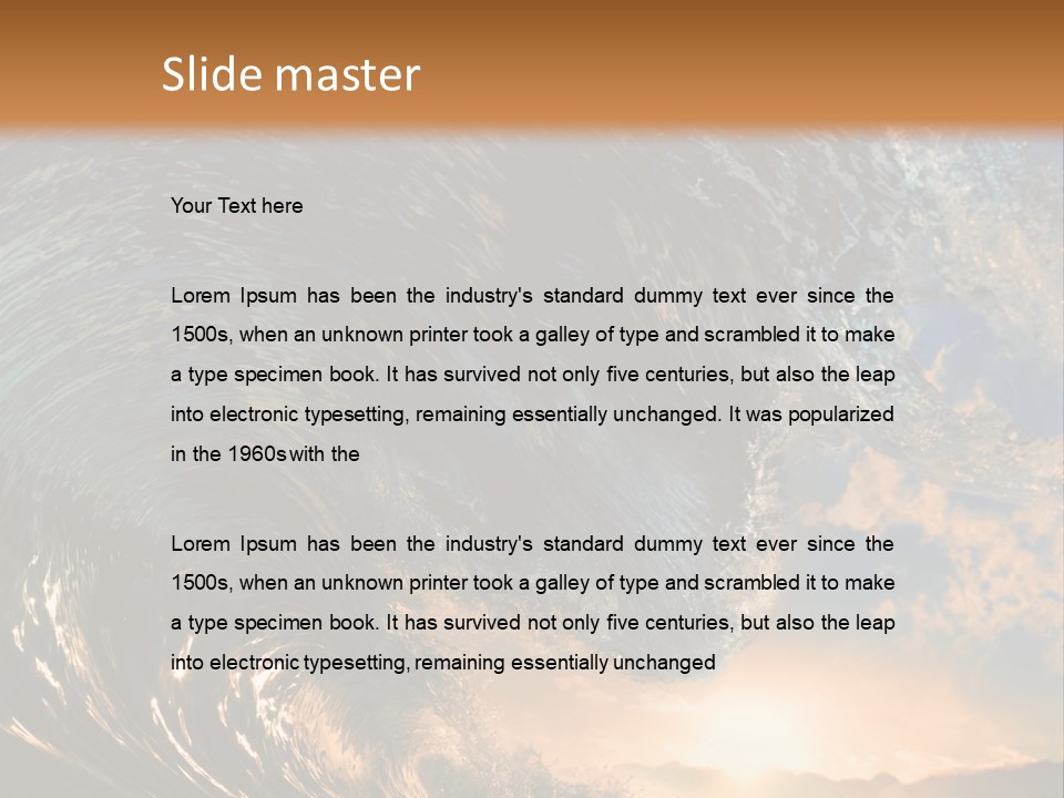 Horizontal Strength Power PowerPoint Template