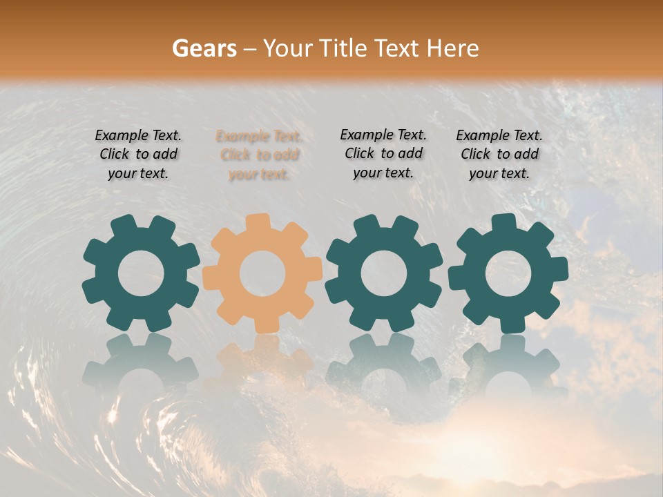 Horizontal Strength Power PowerPoint Template