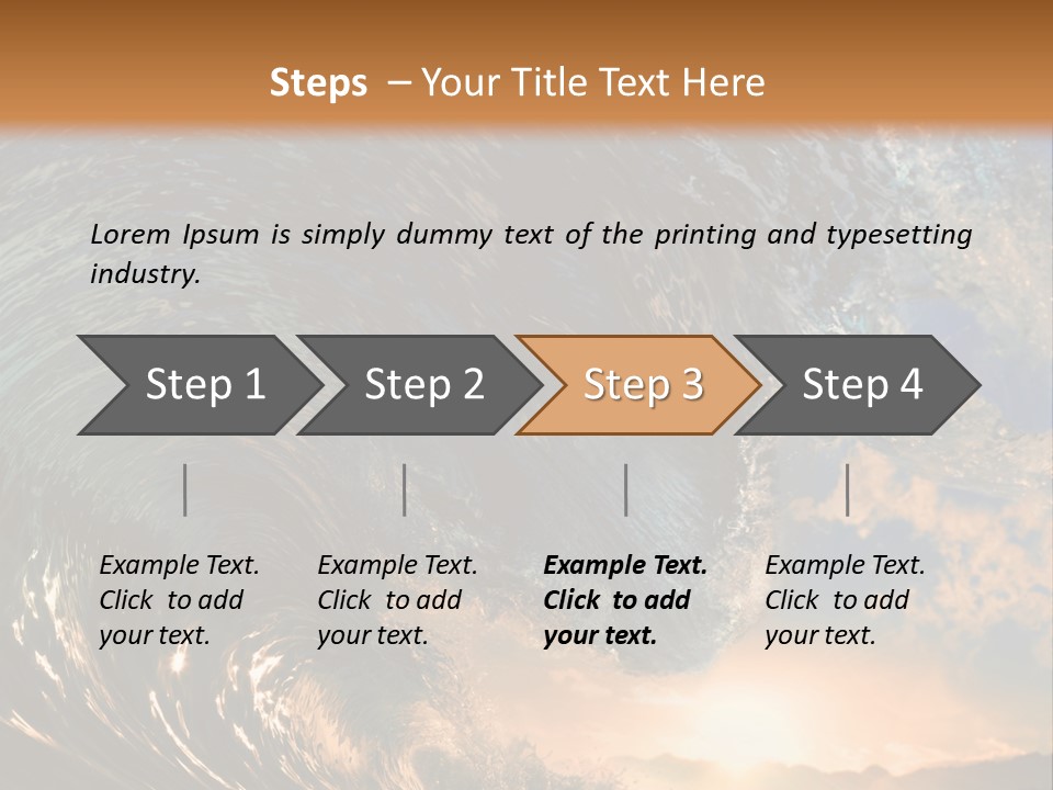Horizontal Strength Power PowerPoint Template