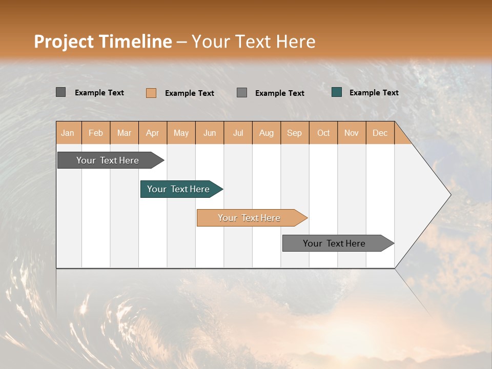Horizontal Strength Power PowerPoint Template
