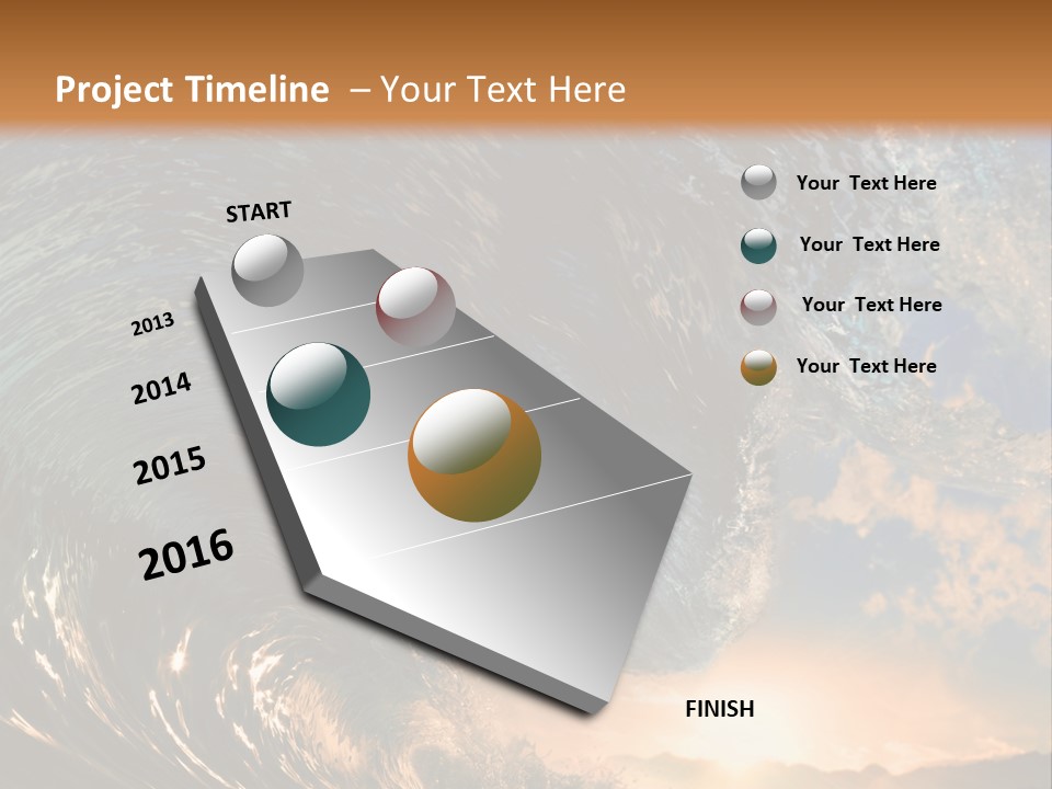 Horizontal Strength Power PowerPoint Template