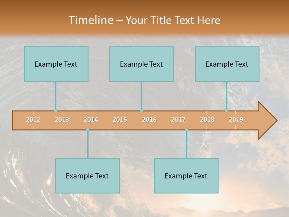 Horizontal Strength Power PowerPoint Template