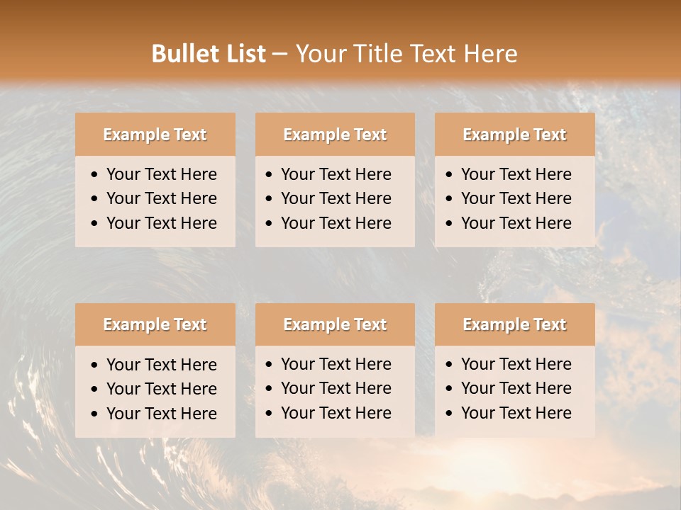 Horizontal Strength Power PowerPoint Template