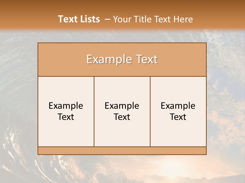 Horizontal Strength Power PowerPoint Template