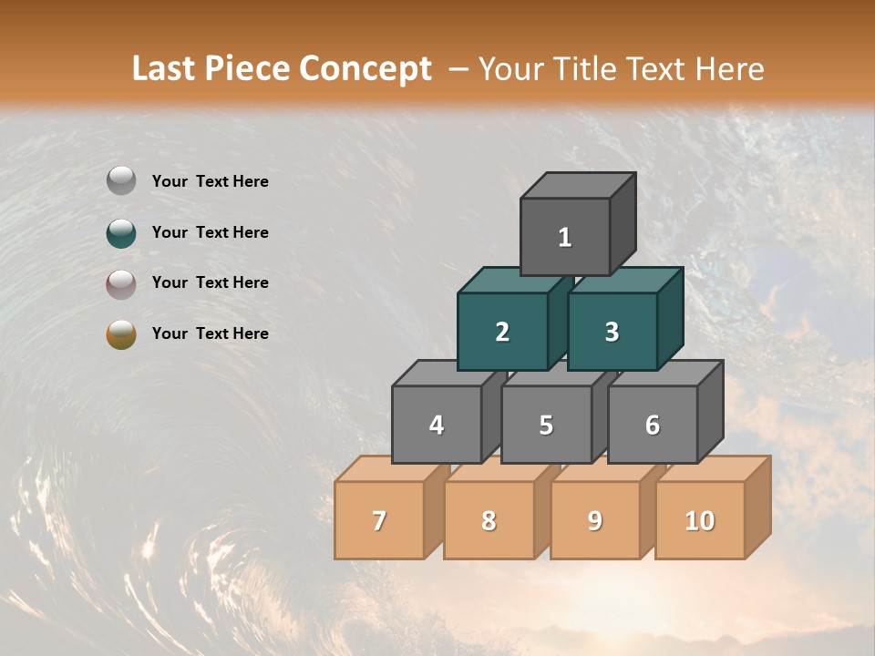 Horizontal Strength Power PowerPoint Template