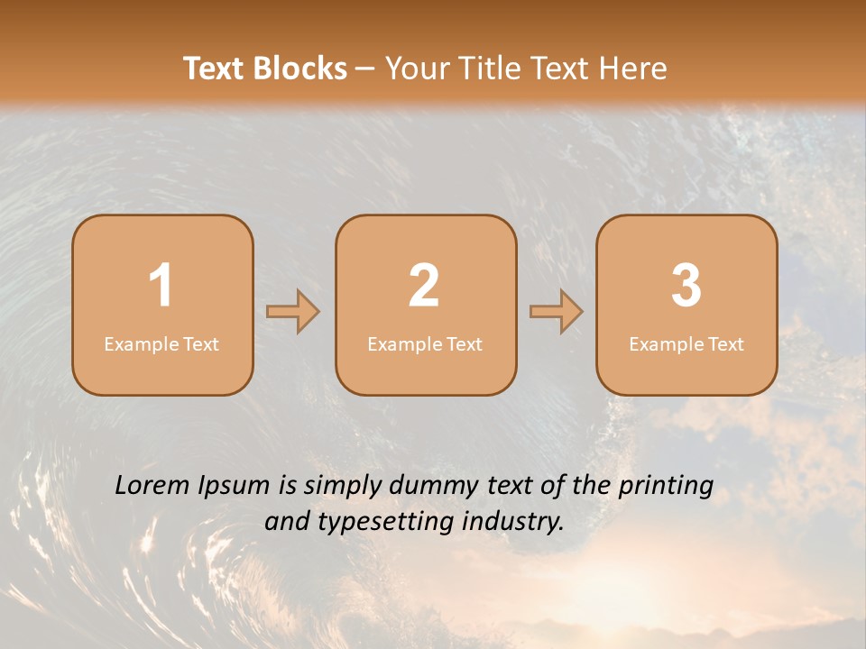 Horizontal Strength Power PowerPoint Template