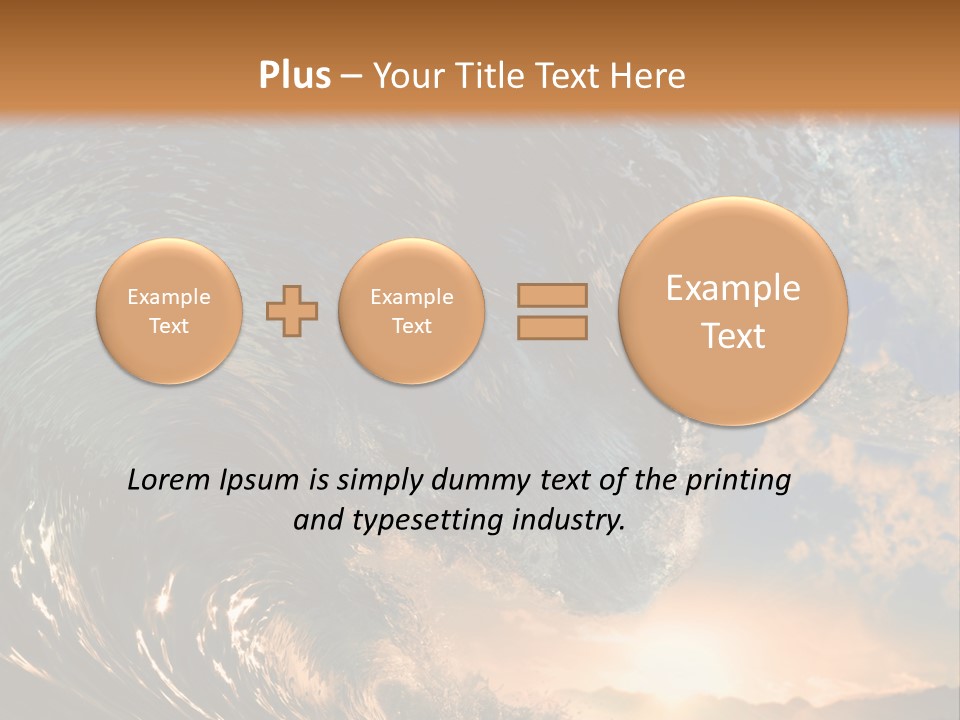 Horizontal Strength Power PowerPoint Template