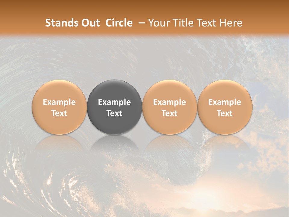 Horizontal Strength Power PowerPoint Template