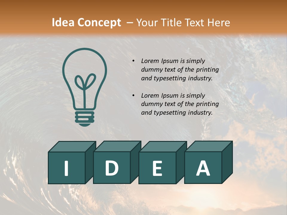 Horizontal Strength Power PowerPoint Template