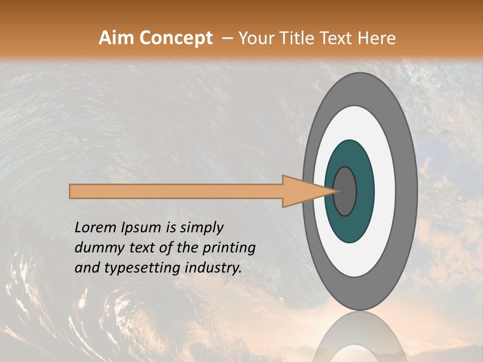 Horizontal Strength Power PowerPoint Template