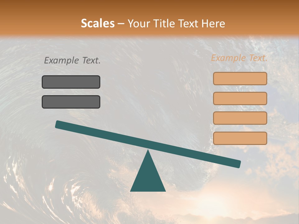 Horizontal Strength Power PowerPoint Template