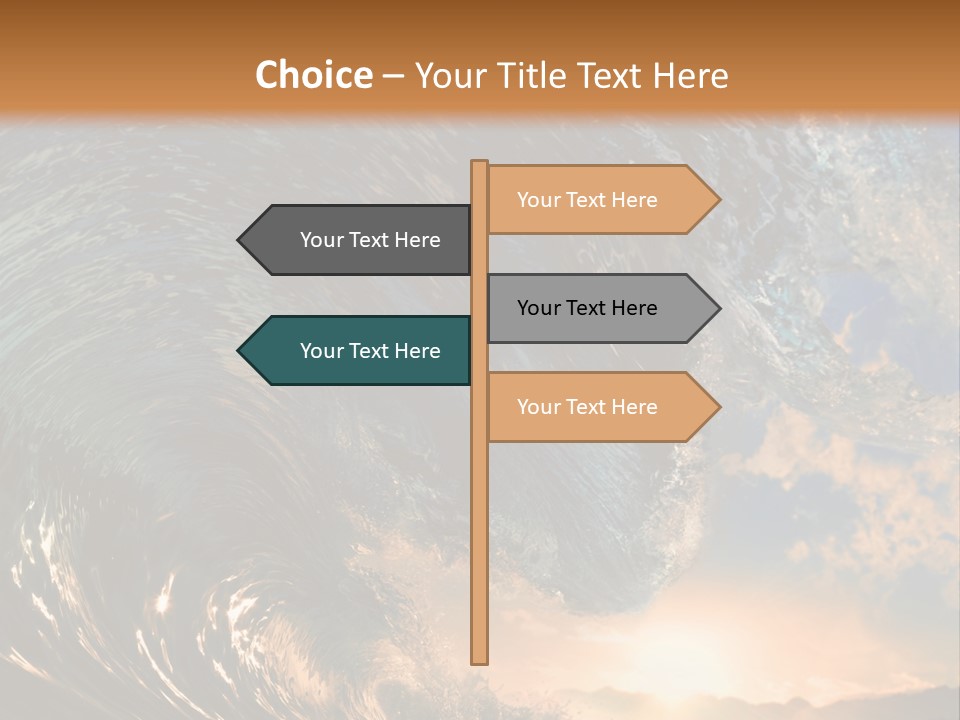 Horizontal Strength Power PowerPoint Template
