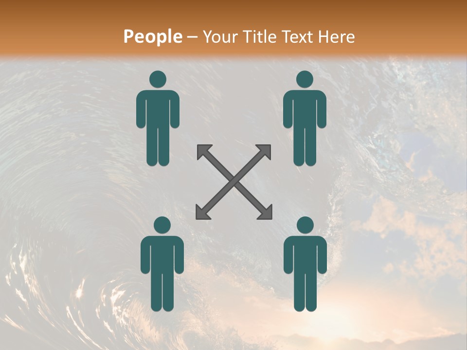 Horizontal Strength Power PowerPoint Template