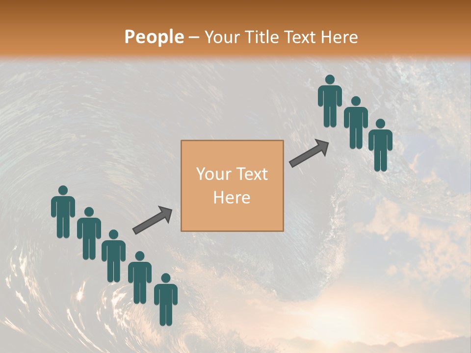 Horizontal Strength Power PowerPoint Template