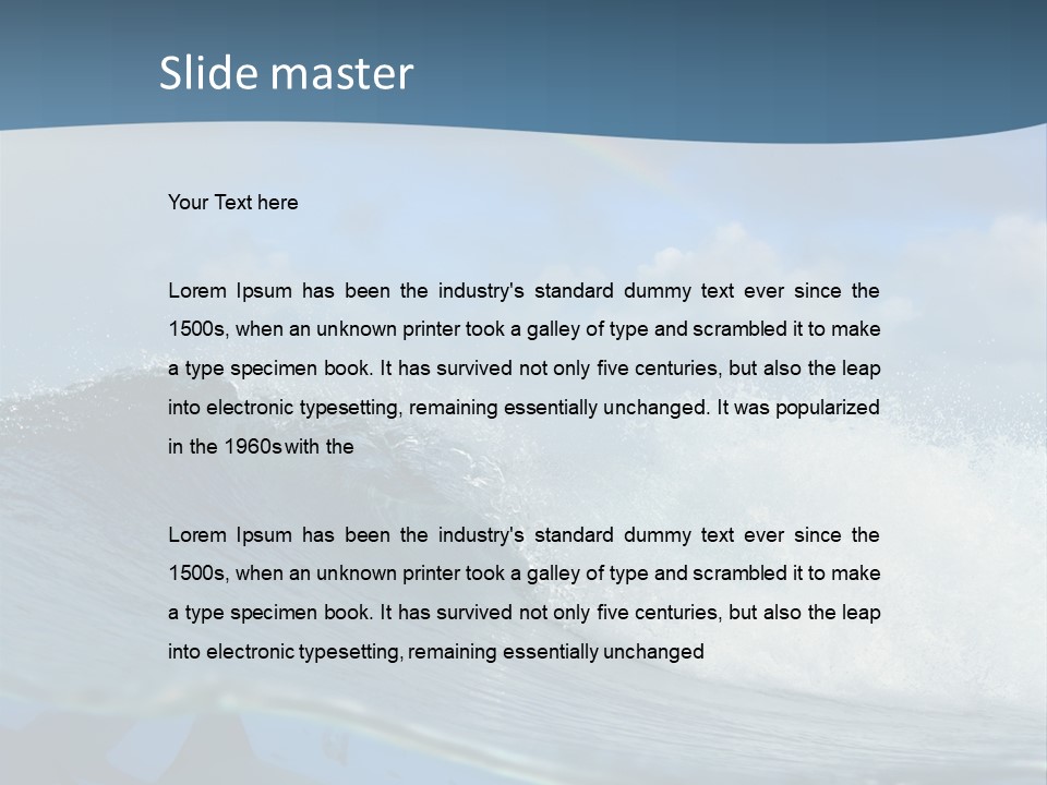 Water Life Danger PowerPoint Template