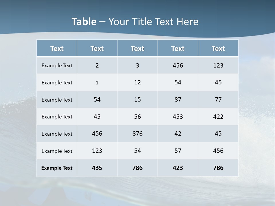 Water Life Danger PowerPoint Template