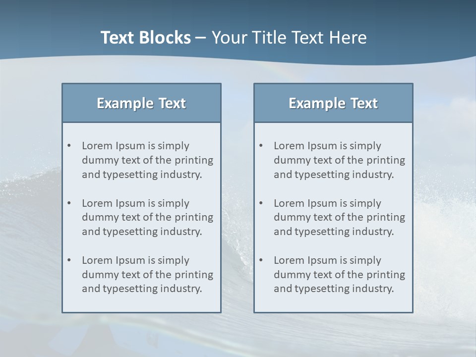 Water Life Danger PowerPoint Template