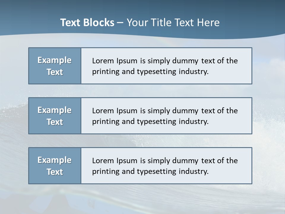Water Life Danger PowerPoint Template