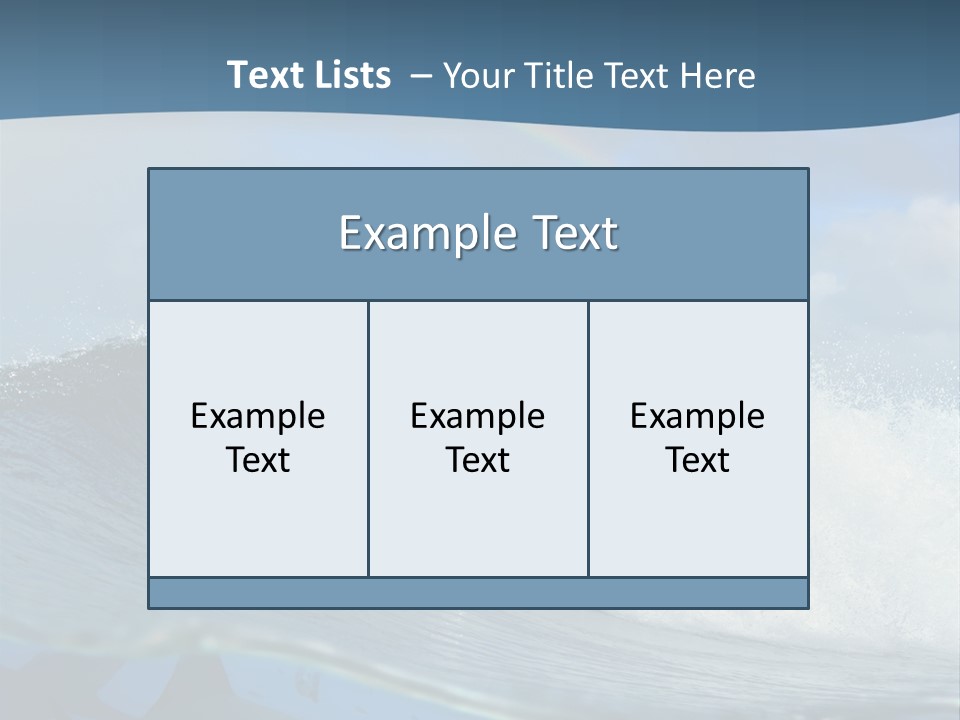 Water Life Danger PowerPoint Template