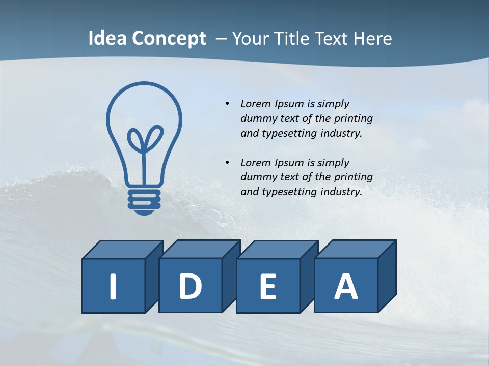 Water Life Danger PowerPoint Template