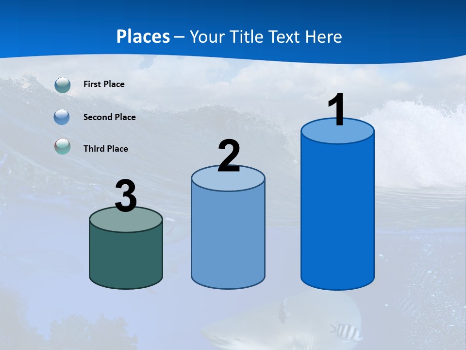 Fins Dorsal Diving PowerPoint Template