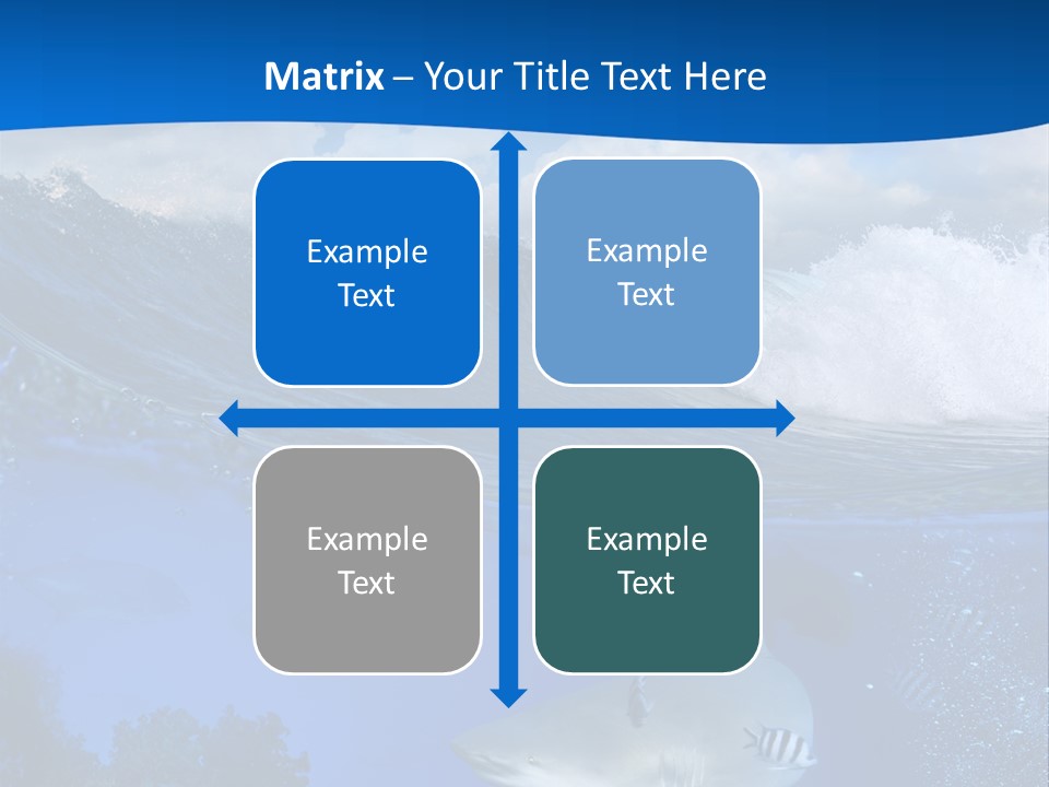 Fins Dorsal Diving PowerPoint Template