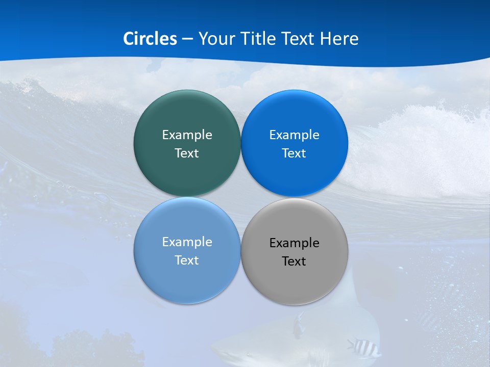 Fins Dorsal Diving PowerPoint Template