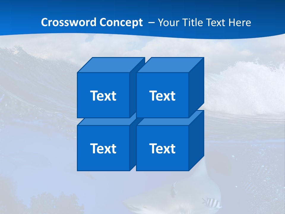 Fins Dorsal Diving PowerPoint Template