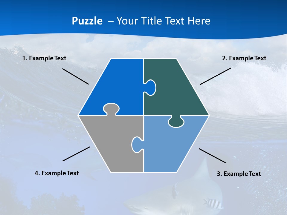 Fins Dorsal Diving PowerPoint Template