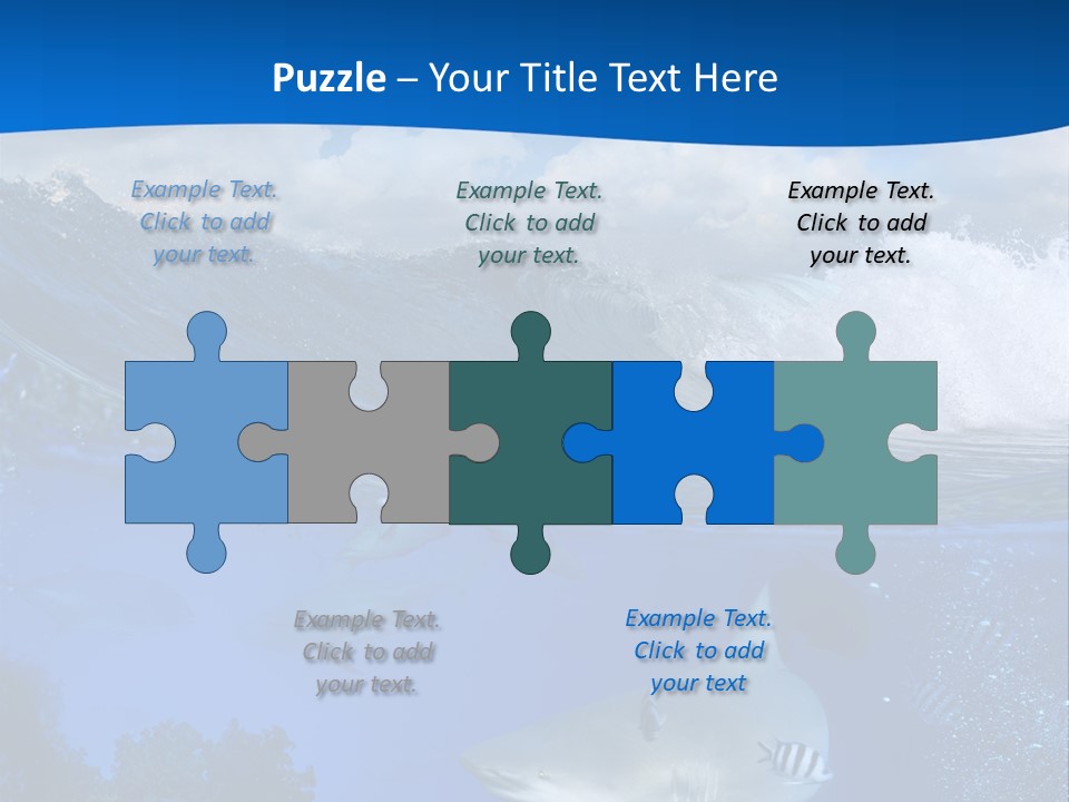 Fins Dorsal Diving PowerPoint Template