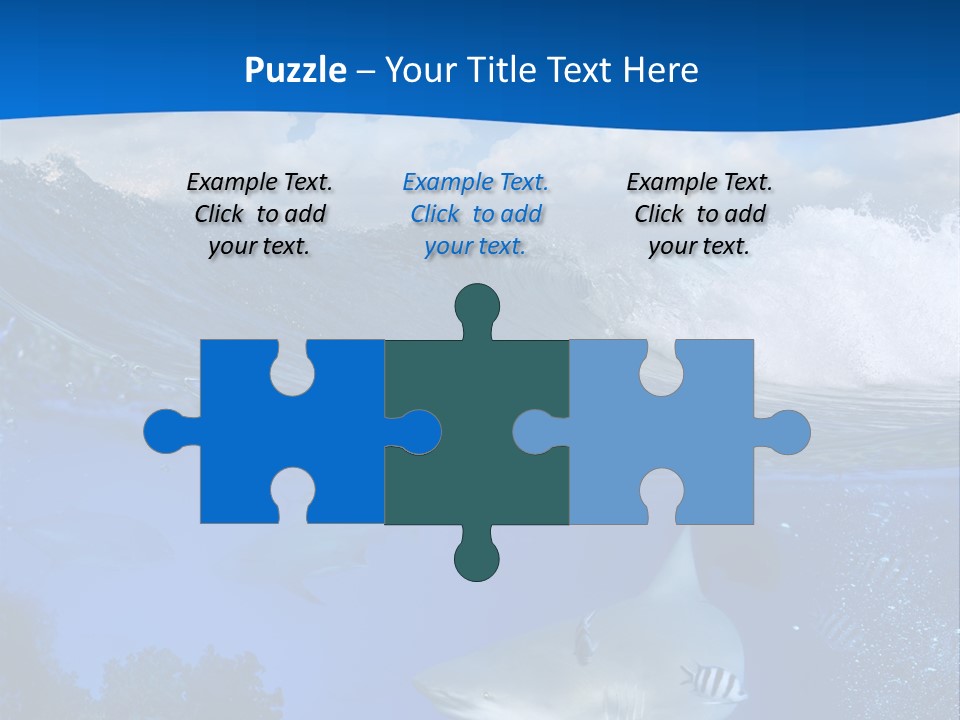 Fins Dorsal Diving PowerPoint Template