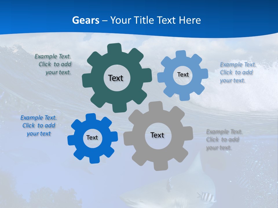 Fins Dorsal Diving PowerPoint Template