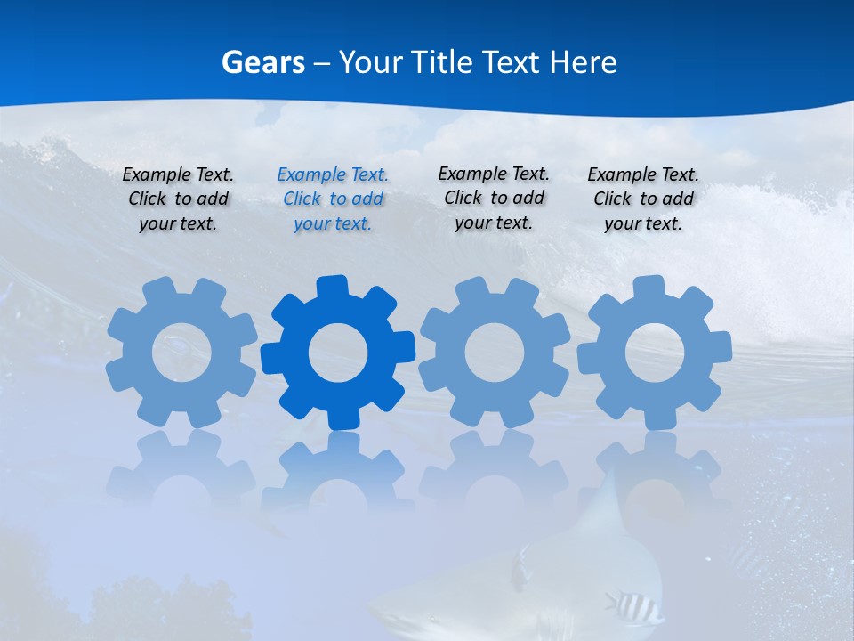 Fins Dorsal Diving PowerPoint Template