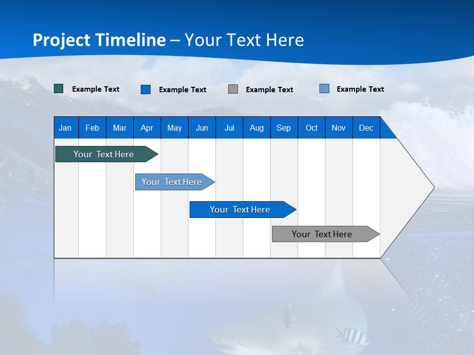 Fins Dorsal Diving PowerPoint Template