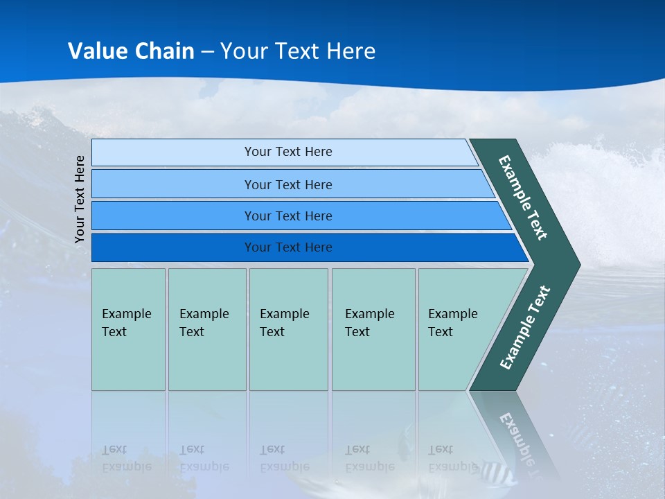 Fins Dorsal Diving PowerPoint Template