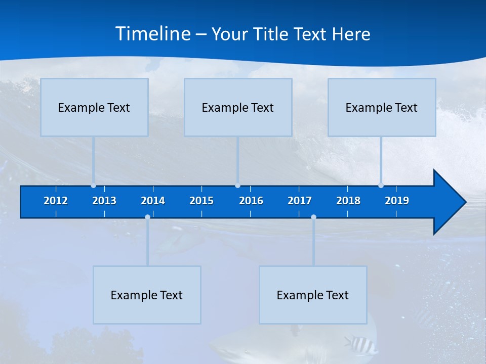 Fins Dorsal Diving PowerPoint Template