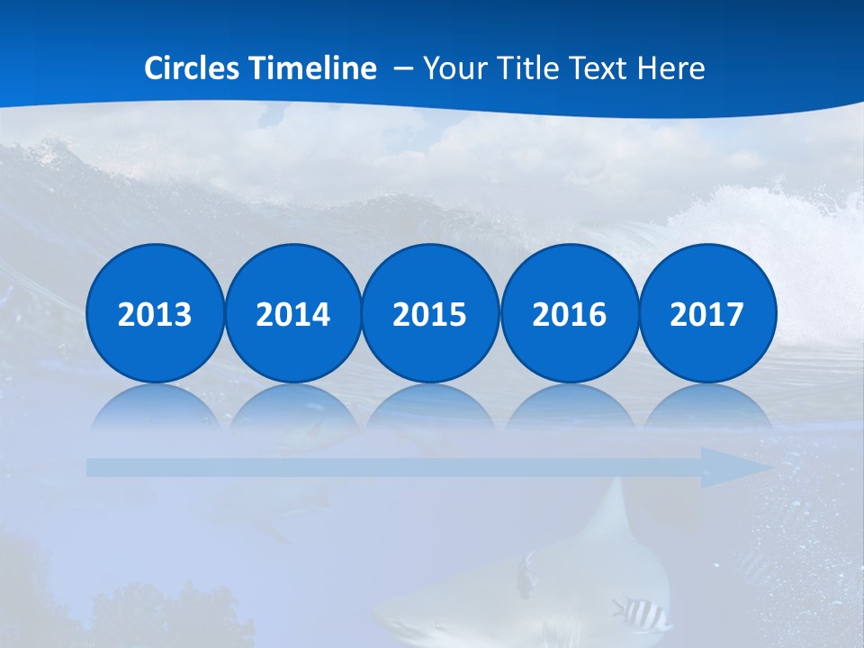 Fins Dorsal Diving PowerPoint Template