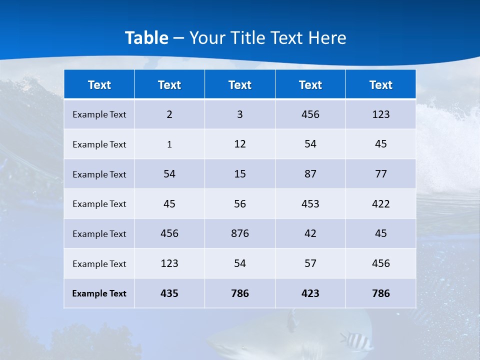 Fins Dorsal Diving PowerPoint Template