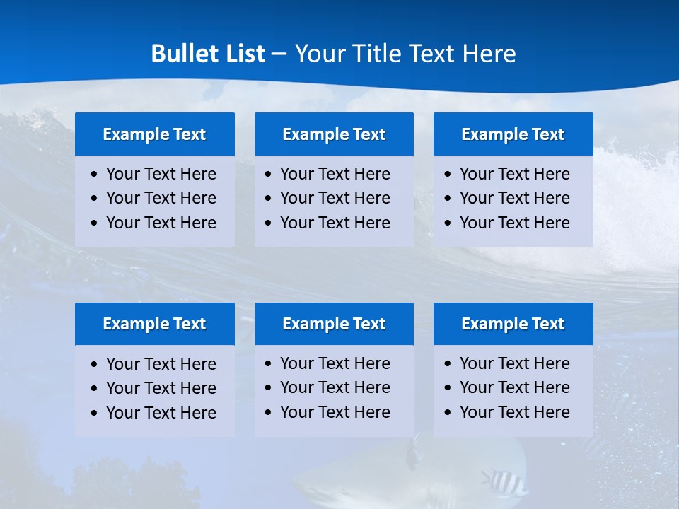 Fins Dorsal Diving PowerPoint Template
