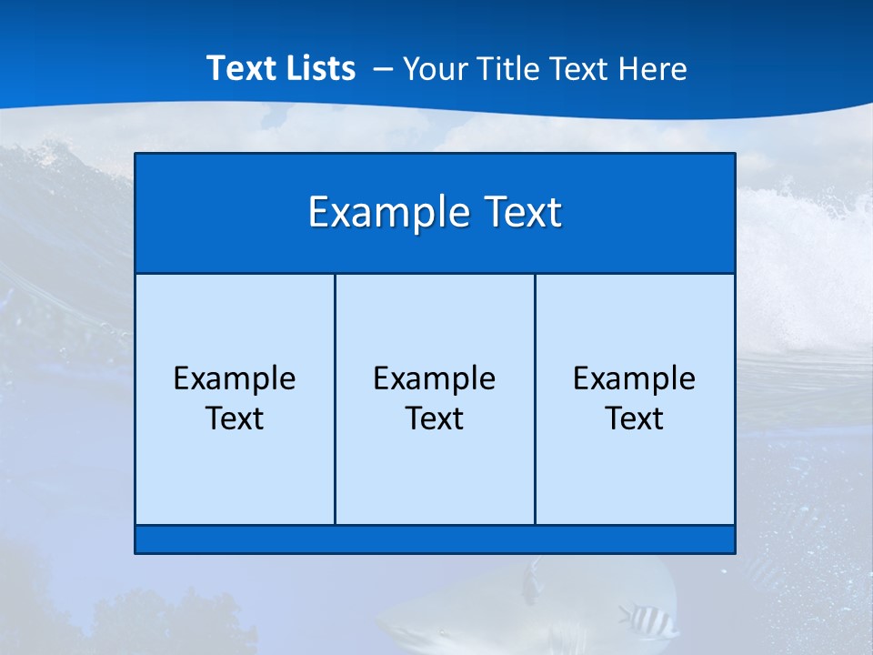 Fins Dorsal Diving PowerPoint Template