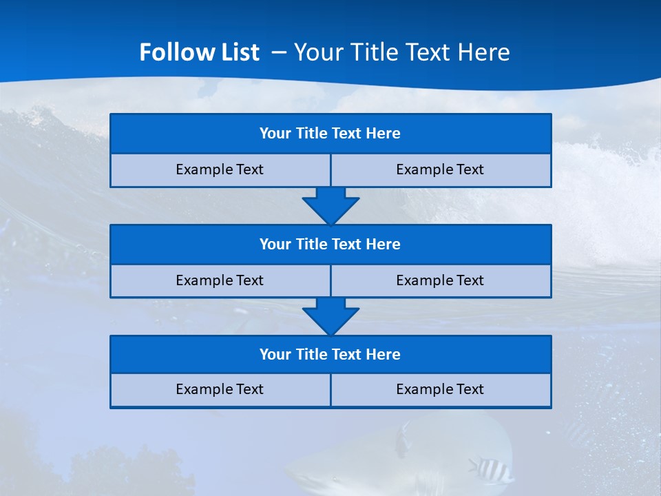 Fins Dorsal Diving PowerPoint Template