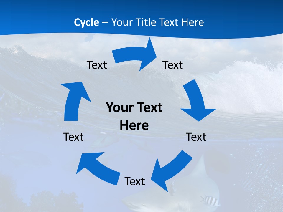 Fins Dorsal Diving PowerPoint Template