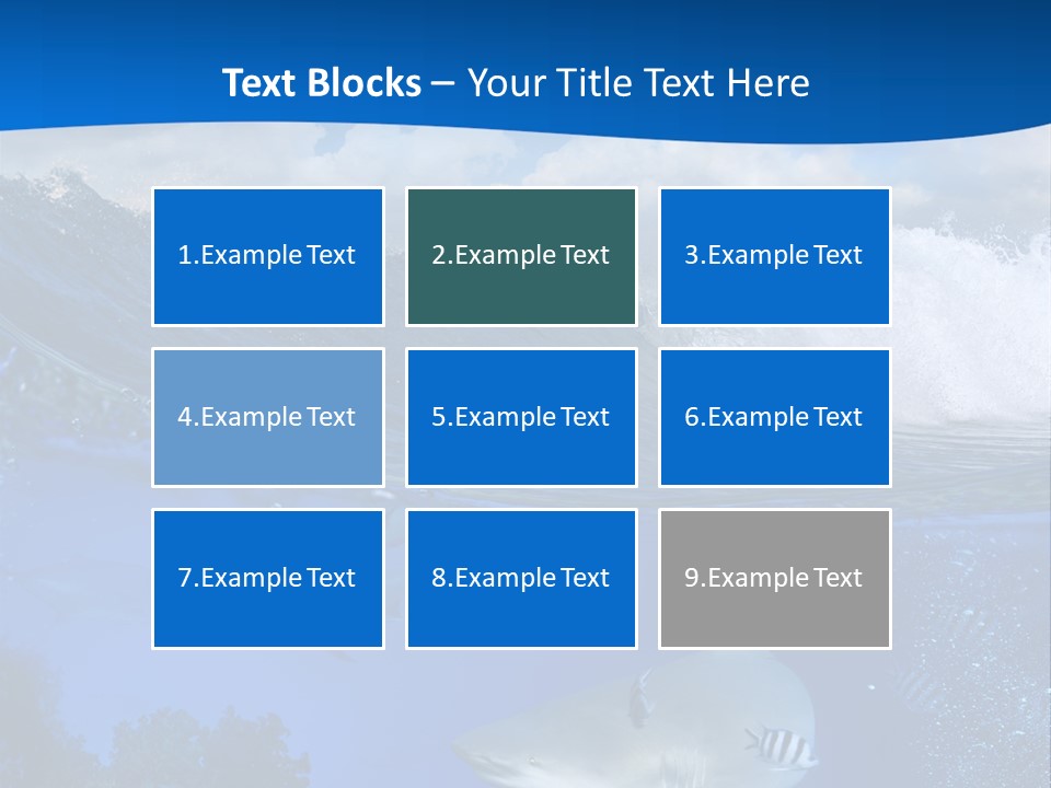 Fins Dorsal Diving PowerPoint Template