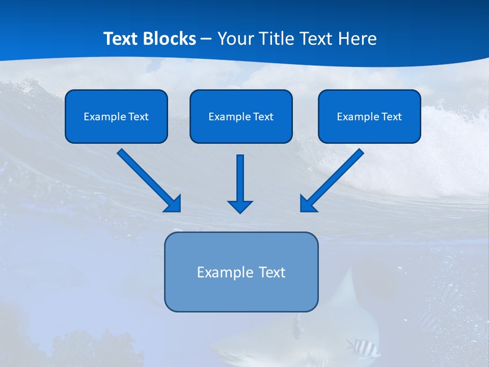 Fins Dorsal Diving PowerPoint Template