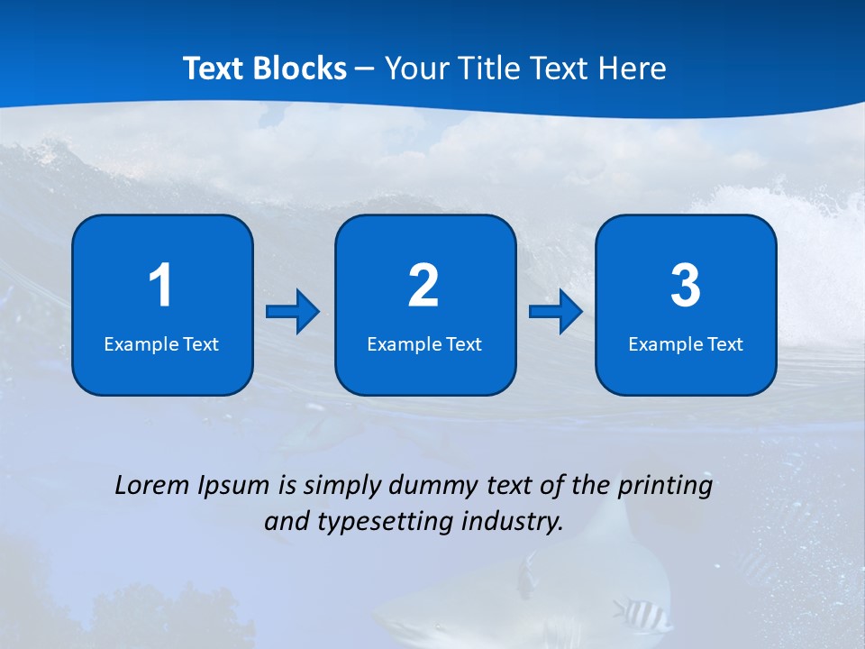 Fins Dorsal Diving PowerPoint Template